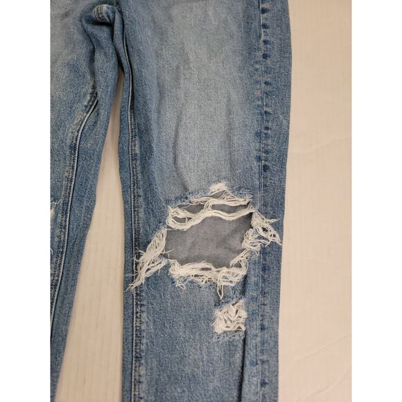 AMERICAN EAGLE Jeans Womens 4 Tapered Mom High Rise Distressed Strigid - Picture 4 of 11